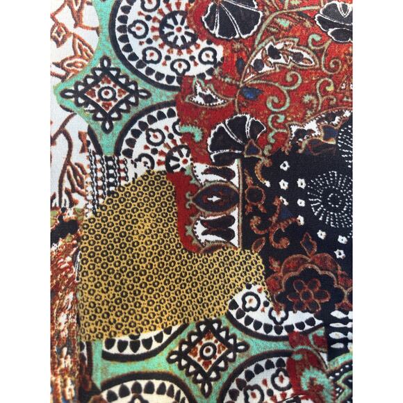 Roz & Ali Career Dress 12 Lined Geometric Print Rear Zip Entry Contemporary - Picture 5 of 14